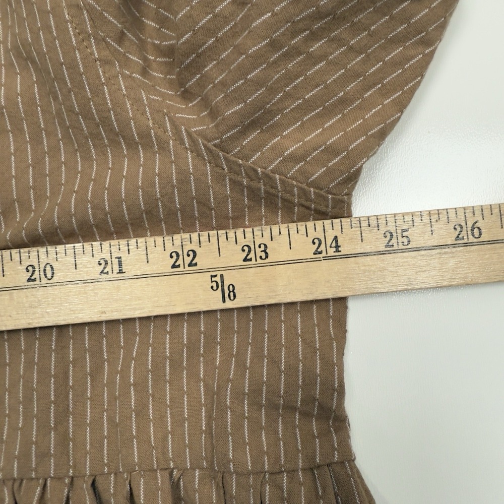 Hayden Shirt Womens 1XL Button Up Top Comfort Casual Preppy Career Pockets Taupe - Picture 13 of 16